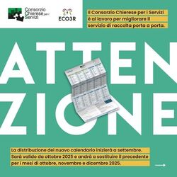 Calendario raccolta rifiuti 2025
